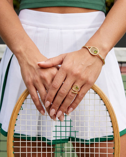 Tennis Racket Delicate Wrap Ring and a Gift