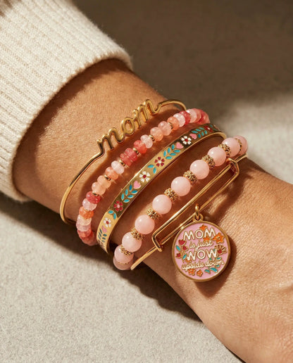 Mom Is Just Wow Upside Down Bangle Set Of 5