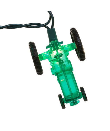 Ensemble lumineux décoratif Tracteur Vert - 2,74 m