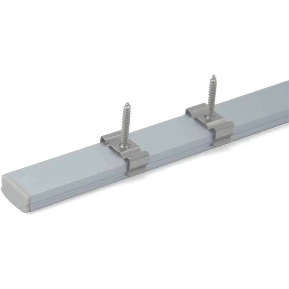 AP44M Rectangular 8 ft Aluminum Channel 10 Pack LED Strip Light Cover End Caps