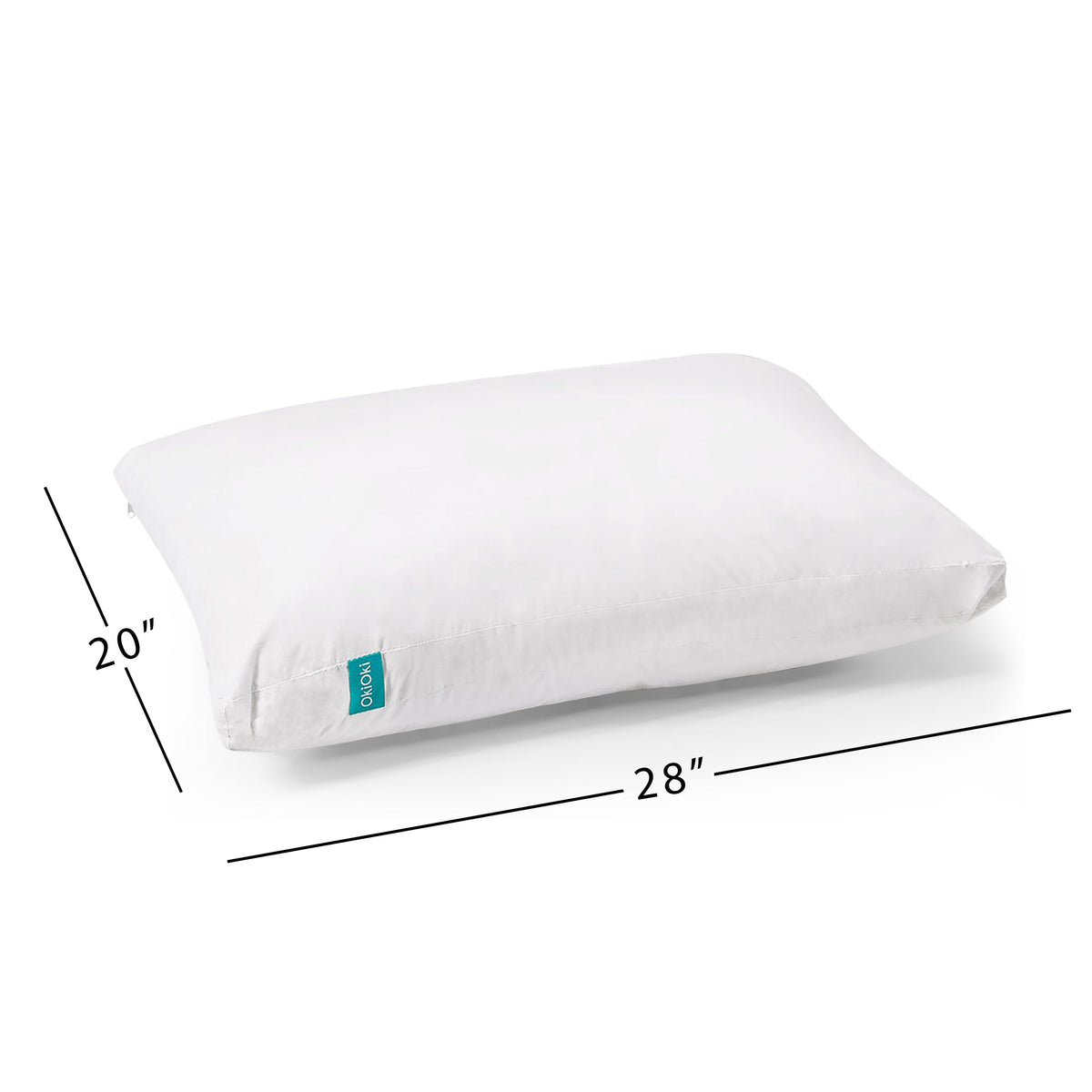 Premium Down-Alternative Pillow white hypoallergenic fill 20x28 in HouseOfZazla on Tampa Home & Garden Store