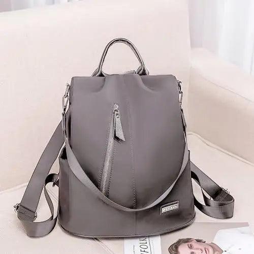 Stevvex anti-theft laptop backpack gray waterproof fabric with large capacity on Tampa Home & Garden Store