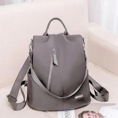 Stevvex anti-theft laptop backpack gray waterproof fabric with large capacity on Tampa Home & Garden Store