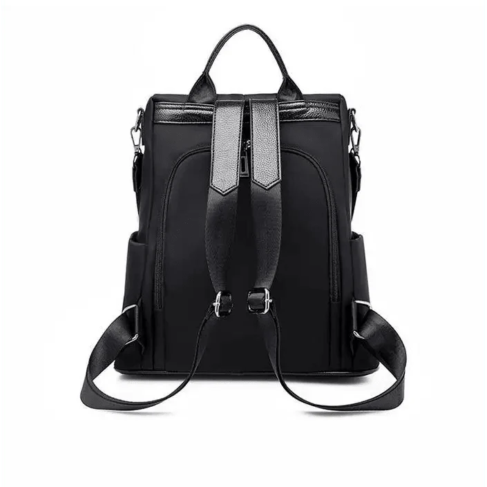 Stevvex anti-theft laptop backpack in black waterproof fabric with top handles on Tampa Home & Garden Store