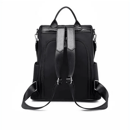 Stevvex anti-theft laptop backpack in black waterproof fabric with top handles on Tampa Home & Garden Store