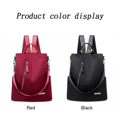Stevvex Amaznig anti-theft laptop backpack in waterproof fabric, red and black color variants on Tampa Home & Garden Store