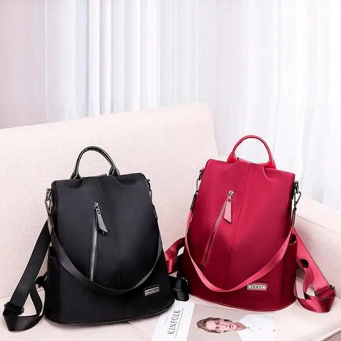 Stevvex anti-theft laptop backpack waterproof fabric black/red large capacity 2 pcs on Tampa Home & Garden Store