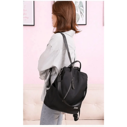 Amaznig anti-theft laptop backpack in waterproof fabric, black, large capacity, Stevvex brand on Tampa Home & Garden Store