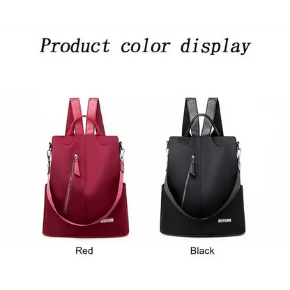 Amaznig anti-theft backpack red and black waterproof large-capacity laptop backpack Stevvex on Tampa Home & Garden Store