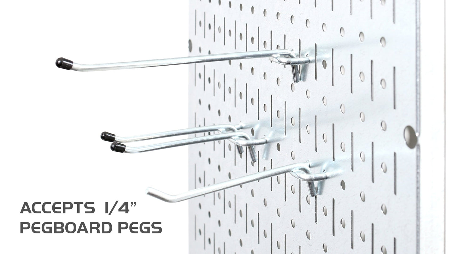 Metal Pegboard Tool Storage Wall Pack of Two