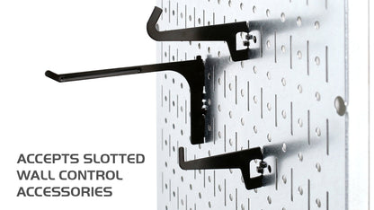 Metal Pegboard Tool Storage Wall Pack of Two