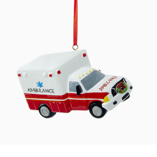 4 inch Resin Ambulance Ornament - Tampa Home & Garden Store