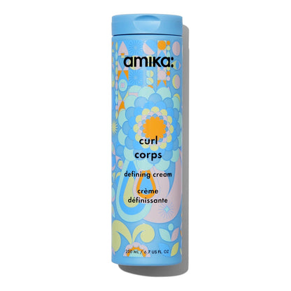 Amika Curl Corps Defining Cream blue patterned bottle 200 mL on Tampa Home & Garden Store