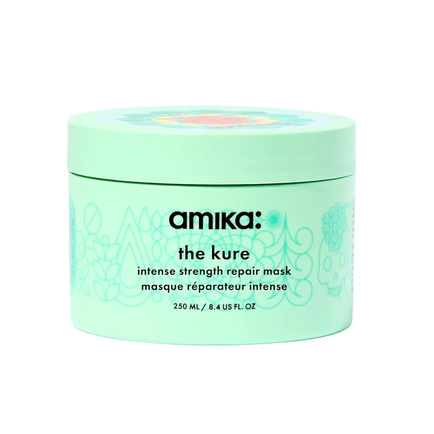Amika The Kure Intense Bond Repair Mask hair mask mint green tub 250 ml on Tampa Home & Garden Store