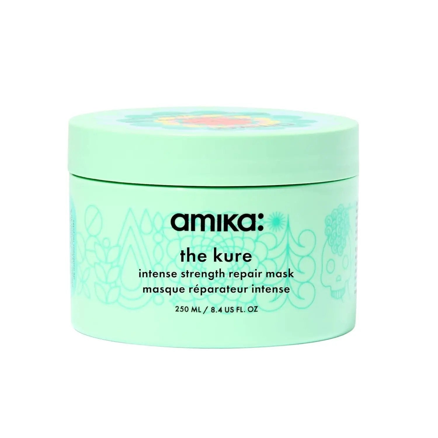 Amika The Kure Intense Bond Repair Mask hair mask mint green tub 250 ml on Tampa Home & Garden Store