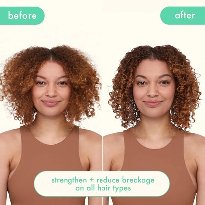 Hair care Amika The Kure Intense Bond Repair Mask; before/after curly hair transformation by Nava Beauty on Tampa Home & Garden Store