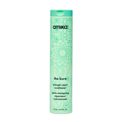 amika the kure strength repair conditioner bottle in mint green with floral geometric pattern on Tampa Home & Garden Store