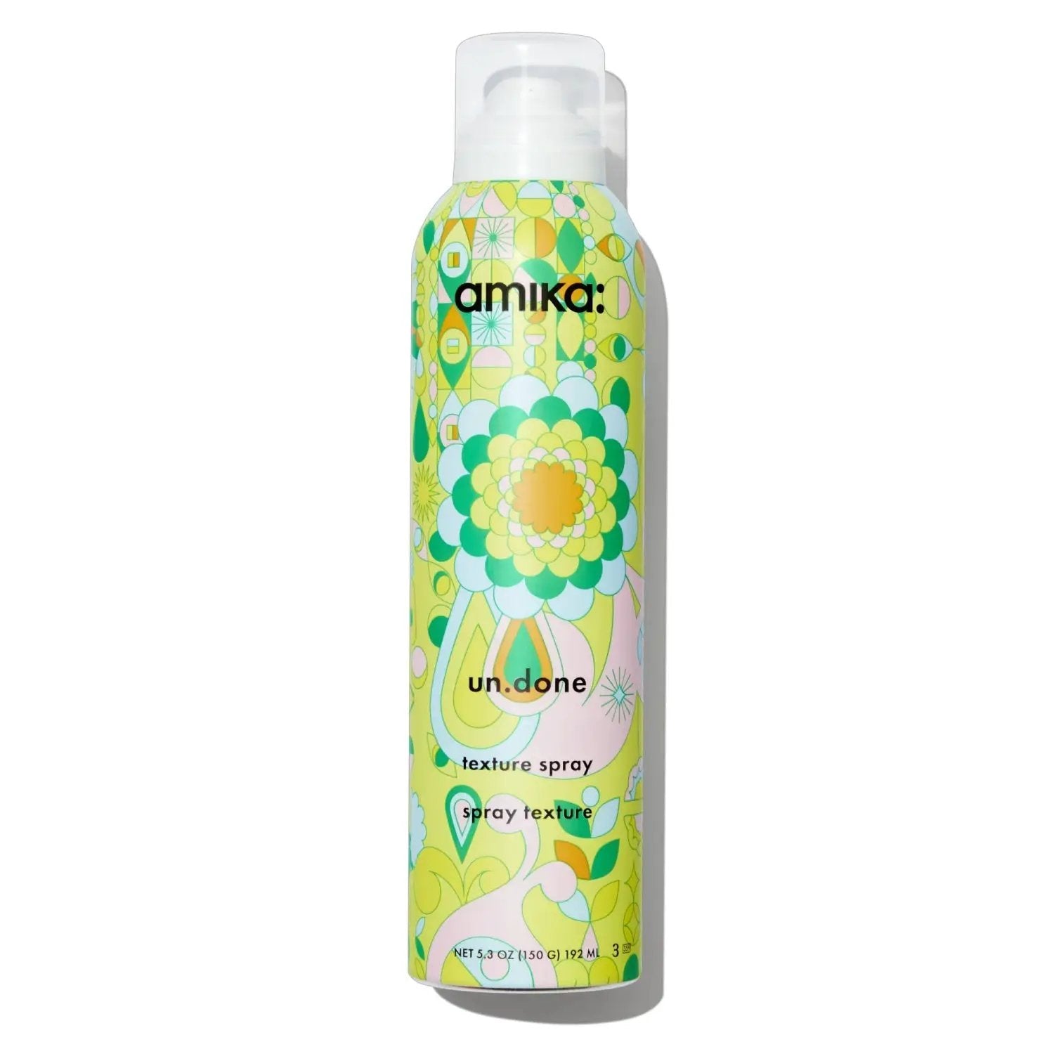 amika Un.Done Volume and Matte Texture Spray bottle with psychedelic pattern, 5.3 oz on Tampa Home & Garden Store