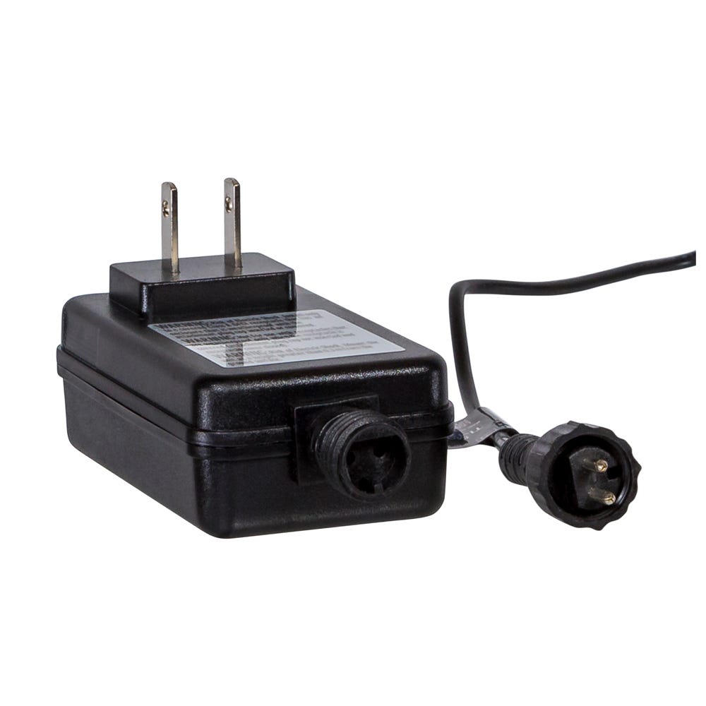 Twinkly 120-Light LED Wall Light Gen I transformer, black 2-pin plug on Tampa Home & Garden Store