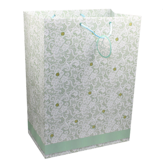 Sac cadeau géant à motif dentelle