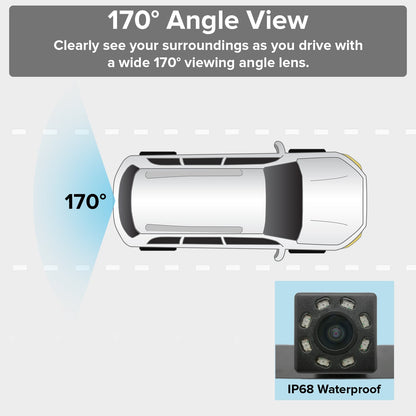 License plate frame camera by Master Tailgaters with 170° wide-angle lens, 8 IR LEDs, IP68 waterproof on Tampa Home & Garden Store
