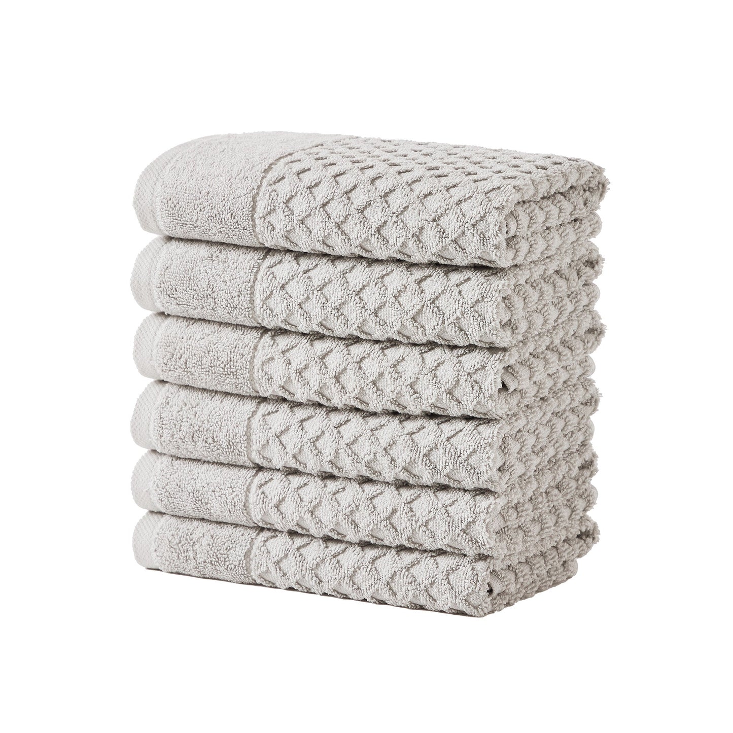 Cotton Diamond Waffle Weave Bath Towel Set