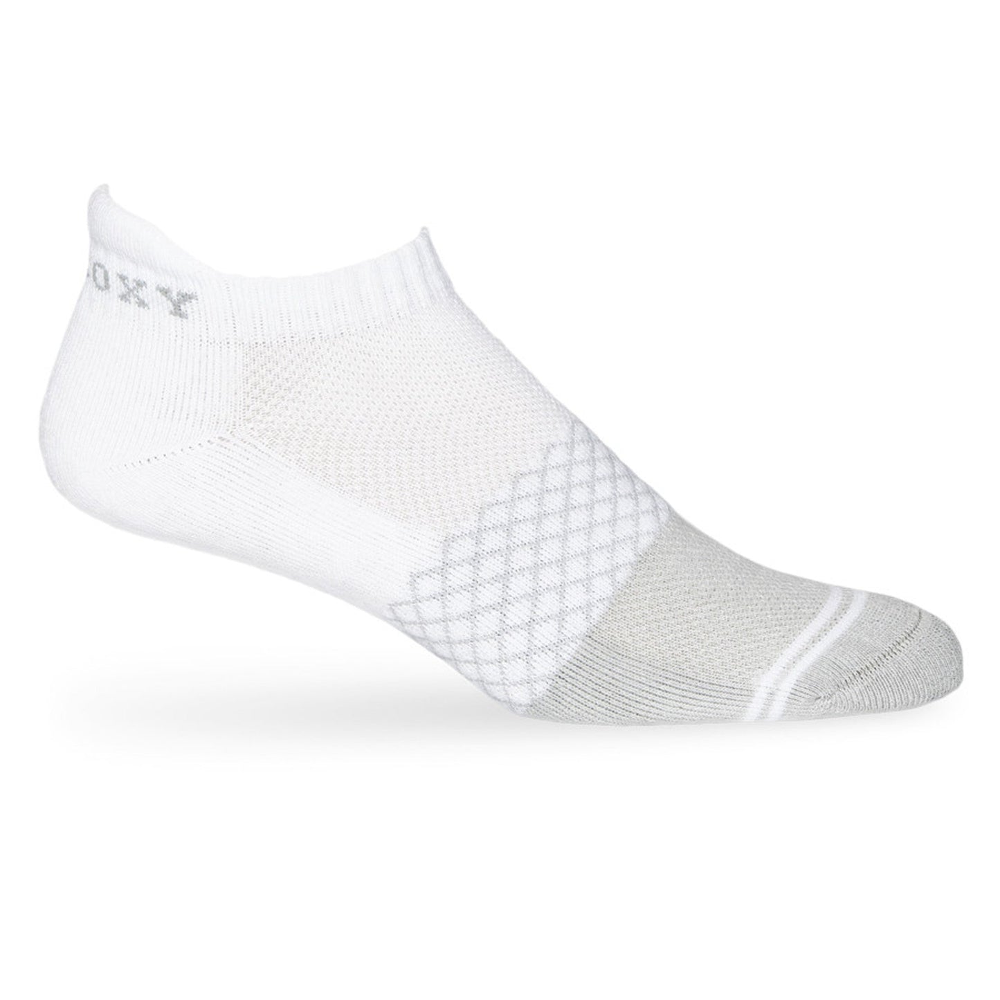 Ankle socks DeadSoxy white knit fabric with breathable pattern for everyday wear on Tampa Home & Garden Store