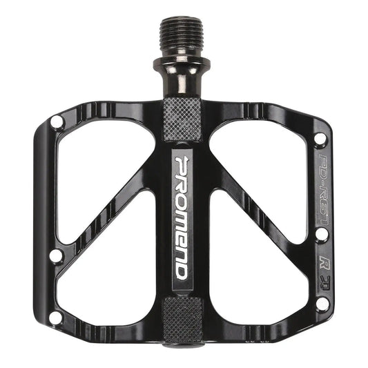 Flat bicycle pedal Stevvex black alloy with anti-slip textured surface on Tampa Home & Garden Store