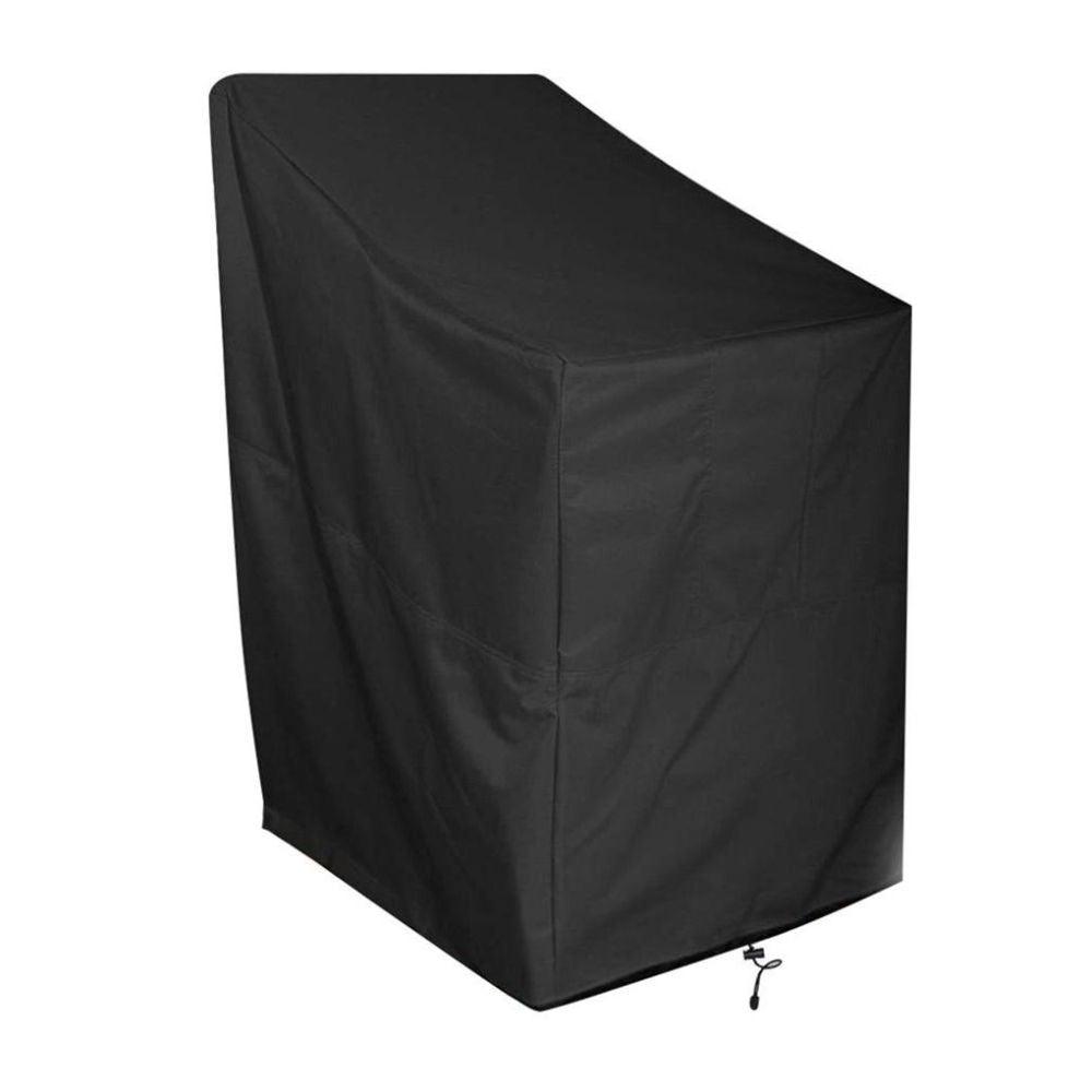 Stevvex black outdoor chair dust cover, ST50DE7284CRA waterproof windproof anti-UV on Tampa Home & Garden Store