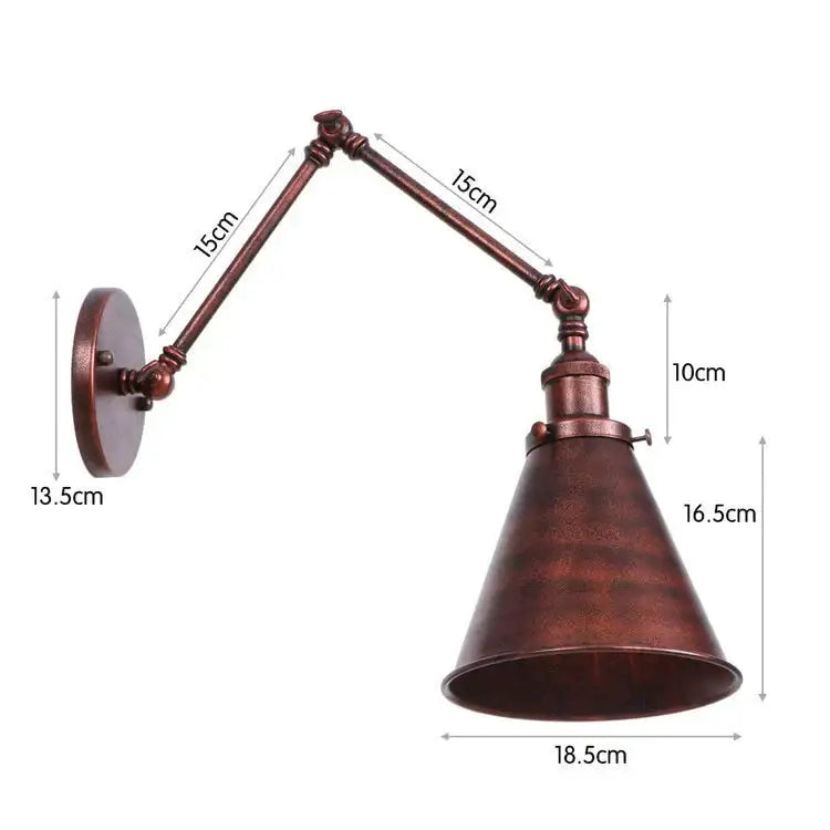 Black Decorbites adjustable wall lamp with bronze finish and articulated arms on Tampa Home & Garden Store