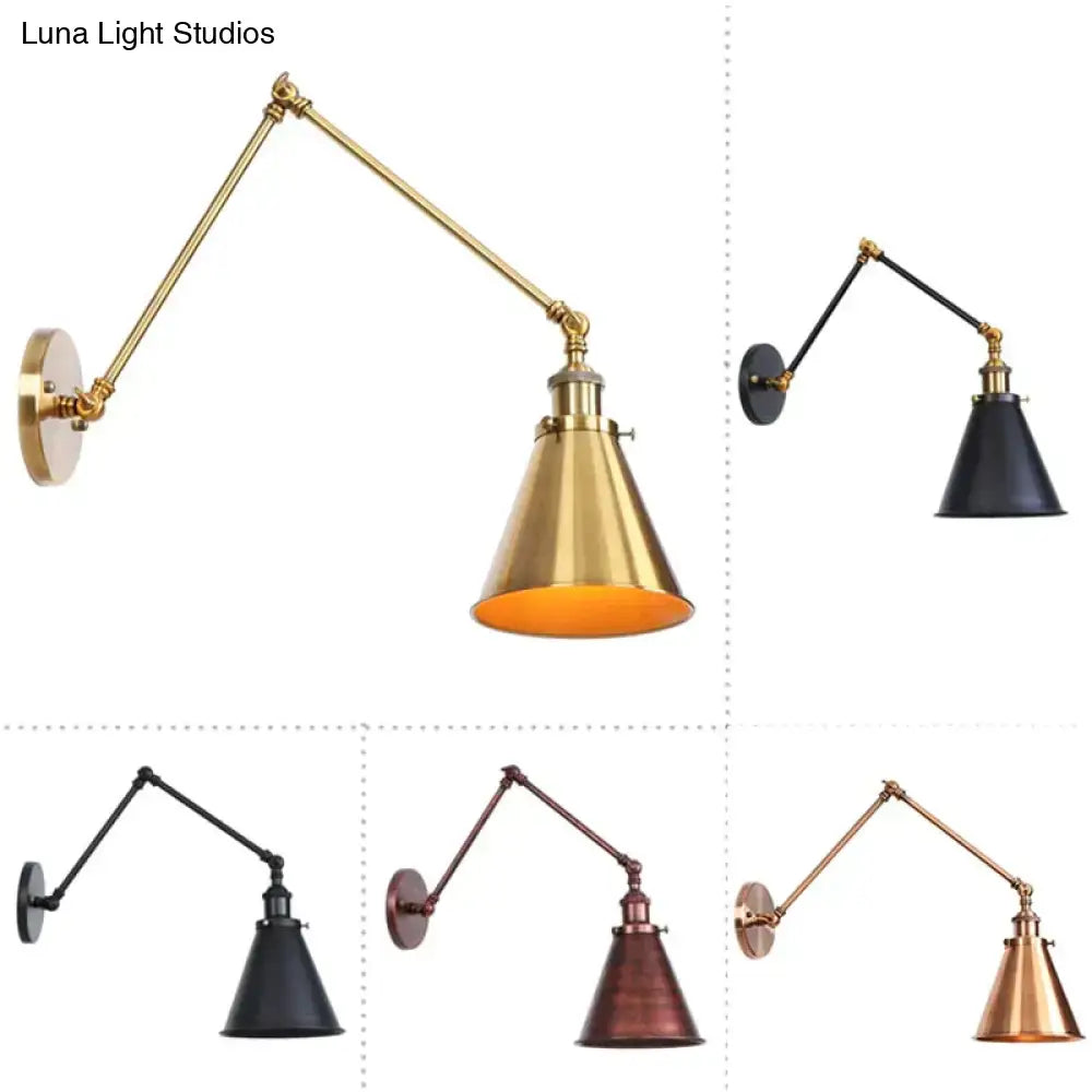 Decorbites adjustable wall lamp set of six finishes (brass, black, copper, rose gold, bronze) wall-mounted on Tampa Home & Garden Store