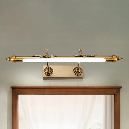 Antique brass shell vanity light fixture for bathroom, Decorbites, 60W max on Tampa Home & Garden Store
