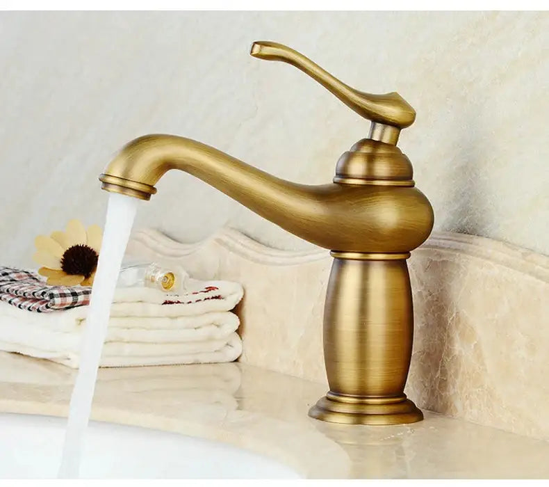 Bronze ceramic handle faucet by Decorbites, bathroom sink faucet with bronze finish on Tampa Home & Garden Store