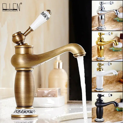 Bronze ceramic-handle bathroom sink faucet by Decorbites; 4 color variants shown on Tampa Home & Garden Store