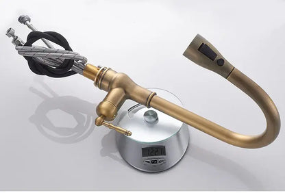 The Antique Bronze Pull-Down Kitchen Faucet