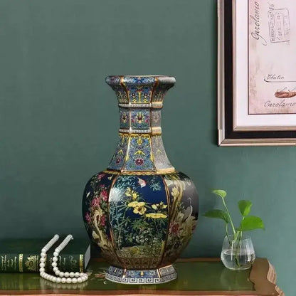 24cm Antique Ceramic Vase for Home Decor
