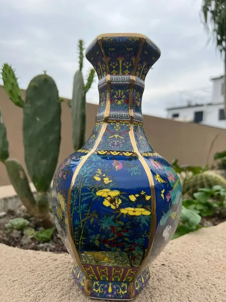 24cm Antique Ceramic Vase for Home Decor