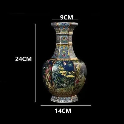 24cm Antique Ceramic Vase for Home Decor