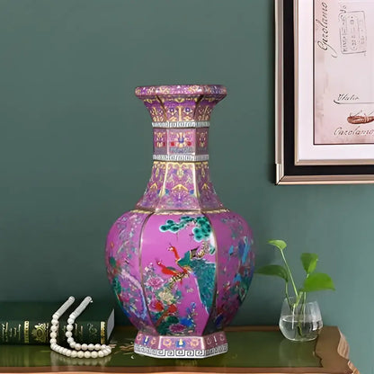 24cm Antique Ceramic Vase for Home Decor