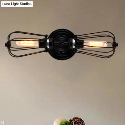 Antique Style Black and Bronze Sconce Light