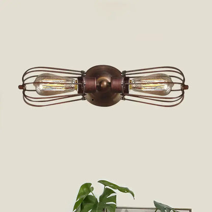 Antique Style Black and Bronze Sconce Light
