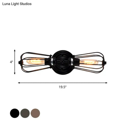 Antique Style Black and Bronze Sconce Light