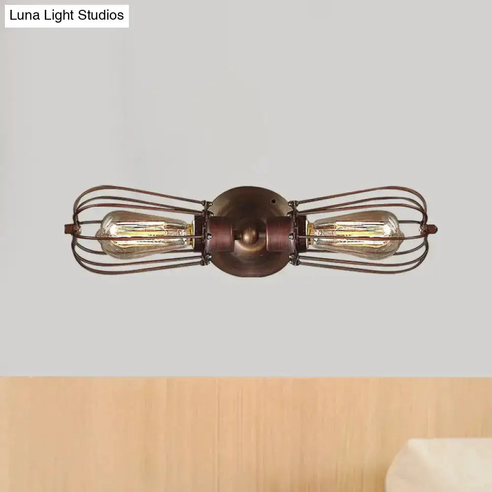 Antique Style Black and Bronze Sconce Light