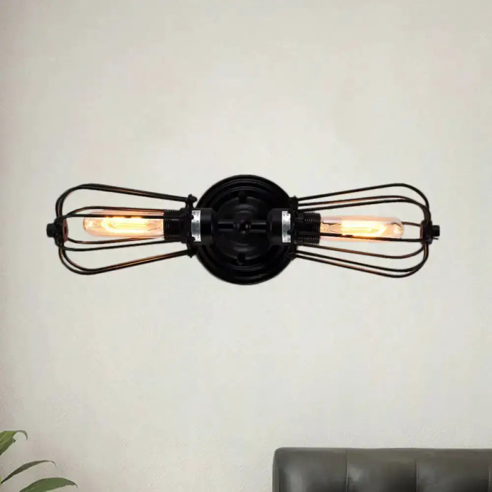 Antique Style Black and Bronze Sconce Light