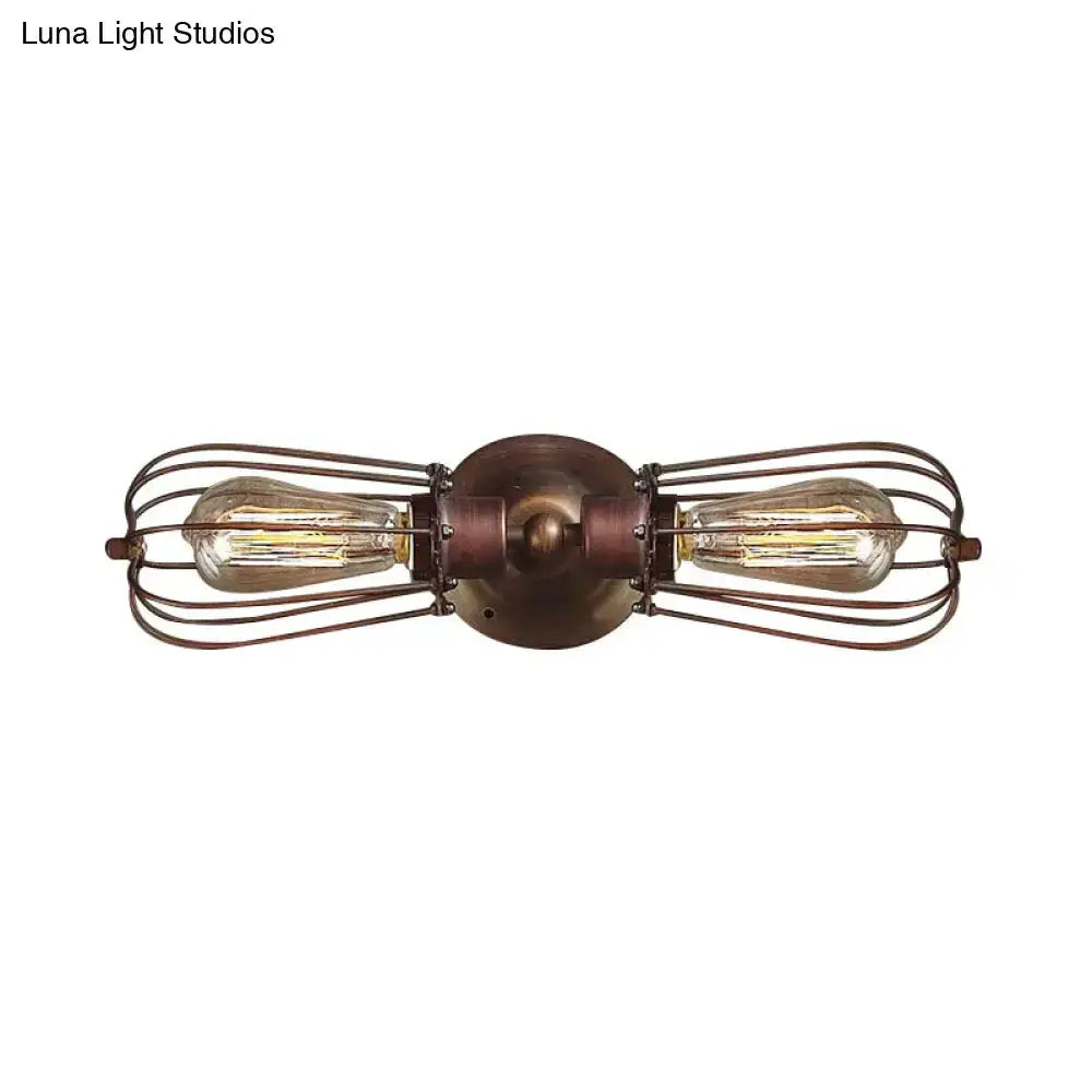 Antique Style Black and Bronze Sconce Light