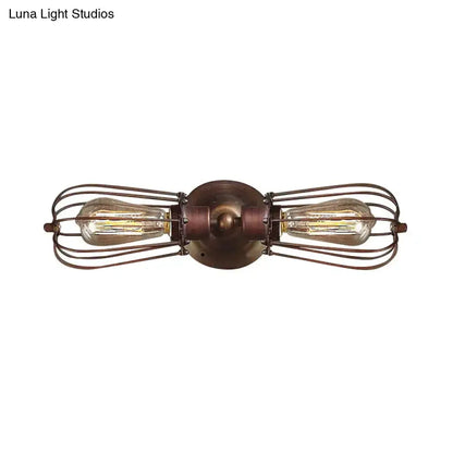 Antique Style Black and Bronze Sconce Light