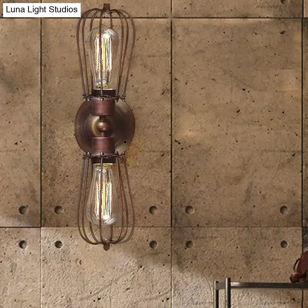 Antique Style Black and Bronze Sconce Light