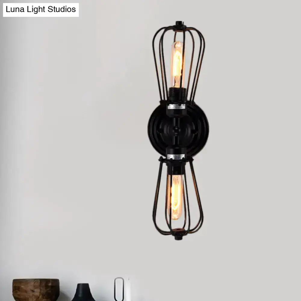 Antique Style Black and Bronze Sconce Light