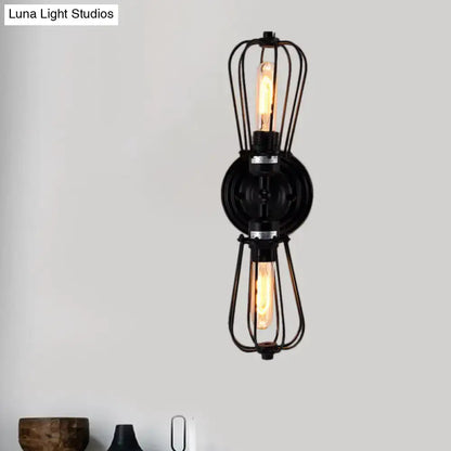 Antique Style Black and Bronze Sconce Light