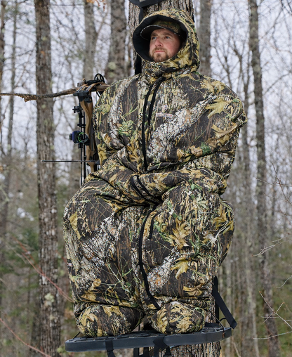 Heater Body Suit AP camo hunting suit by Killz Products with hooded full-body coverage on Tampa Home & Garden Store